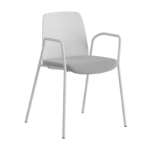 Stol med armstöd, tygsits och plastrygg - Choice - Bild 2