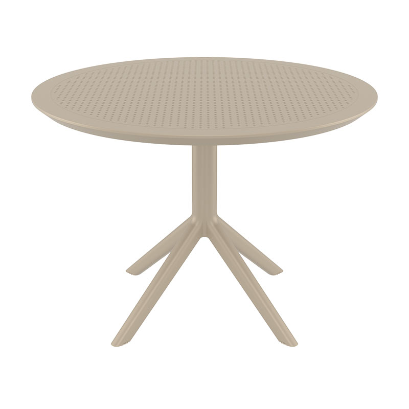 elj_sky_105_taupe_01 Sky Ø105 - Runt cafébord - Bild 1